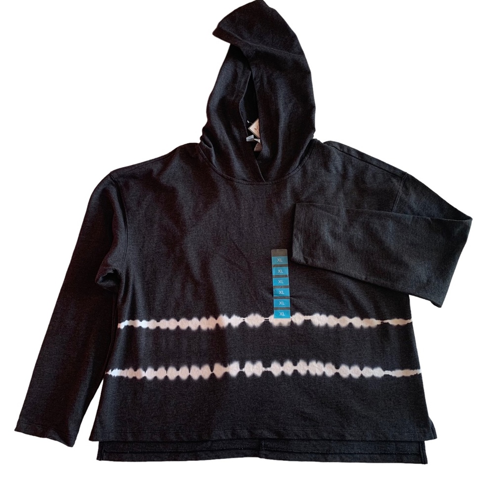 RBX Dark Gray Tie Dye Pullover Hoodie Sz M